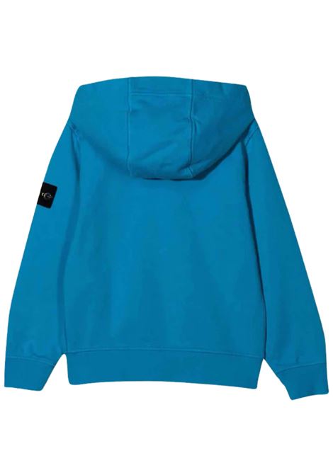 Turquoise cotton sweatshirt for children Stone Island | 761660740/SUTURCHESE